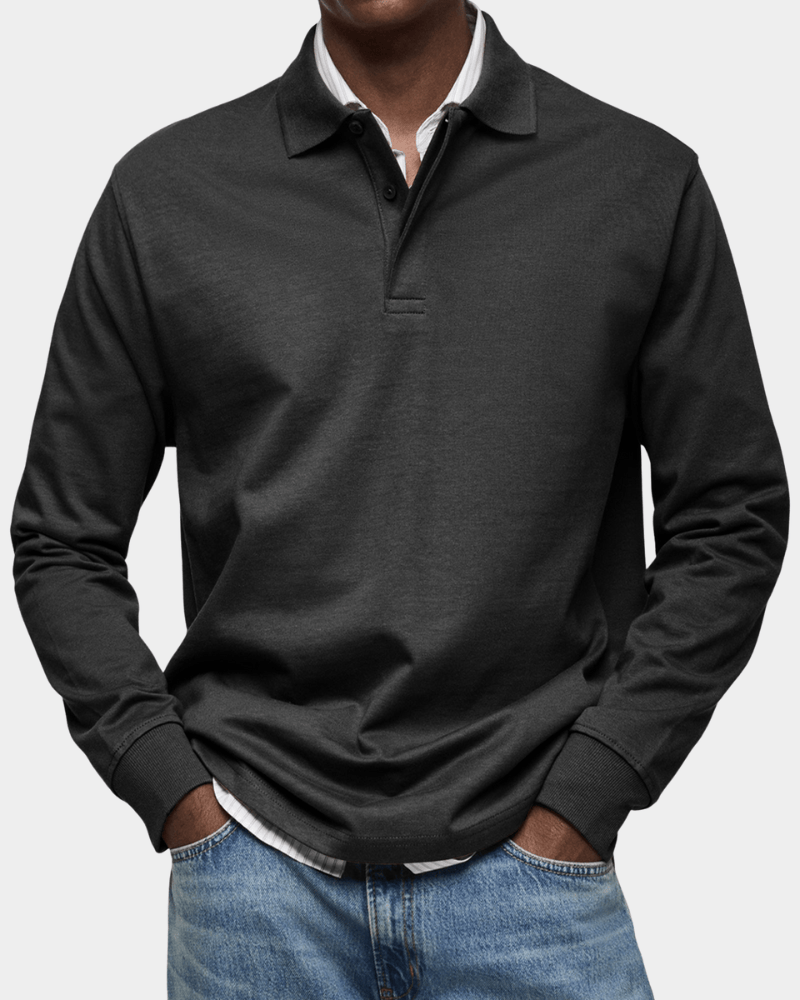 Wilson | Klassisches Langarm-Poloshirt