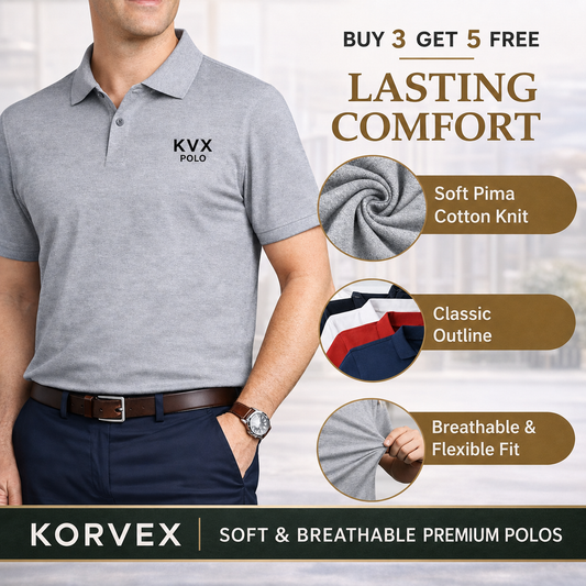 [BUY 3 GET 5]  Korvex™ Essential Polo Kit | Timeless Style